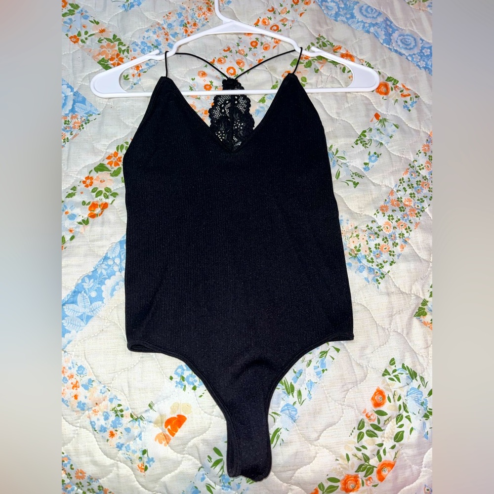Black XS fitted tank top